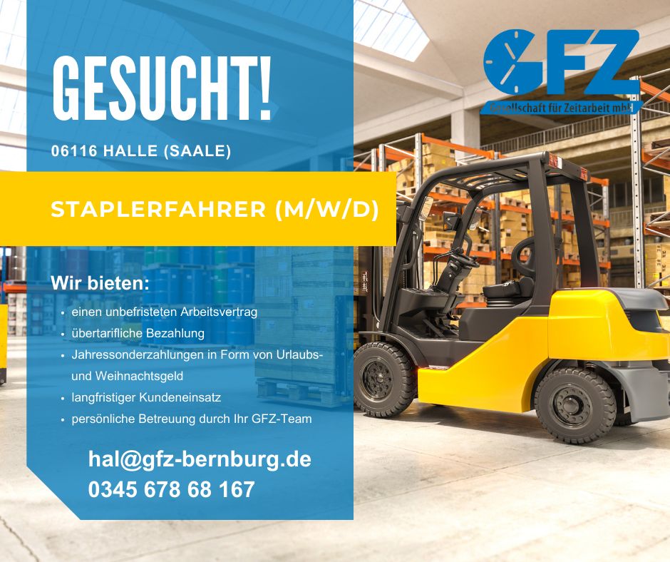 Staplerfahrer (m/w/d) in Halle