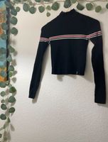 Croptop geripptes Langarmshirt mit Rollkragen und Streifen Bayern - Erlangen Vorschau