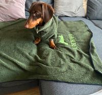 Hundebademantel und Handtuch bestickt im Set von ❤️VivaFrieda❤️ Rheinland-Pfalz - Reitzenhain Vorschau