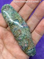 Rubin-Disthen in Fuchsit Handschmeichler Edelstein Mineralien Niedersachsen - Jade Vorschau