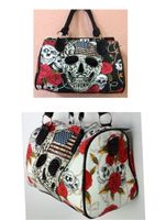 Tasche Handtasche Totenkopf Skull Blüten Amerika Strass ✅neu Düsseldorf - Friedrichstadt Vorschau