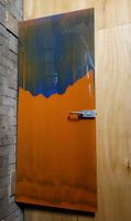Glastür mit Farbverlauf orange blau 83x187cm Sachsen - Schönheide Vorschau