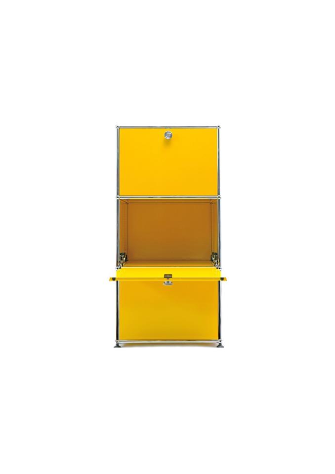 USM Haller Sideboard 1x3 (Goldgelb, 50er Breite, Refurbished) inkl. 4Classics Pflegeset in Frankfurt am Main