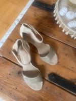 Pumps, Sandale, Brautschuhe, Glitzer Gold, Gr. 41 Rheinland-Pfalz - Wörrstadt Vorschau