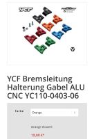 YCF Bremsleitung Halterung Gabel ALU CNC YC110-0403-06 Brandenburg - Stahnsdorf Vorschau