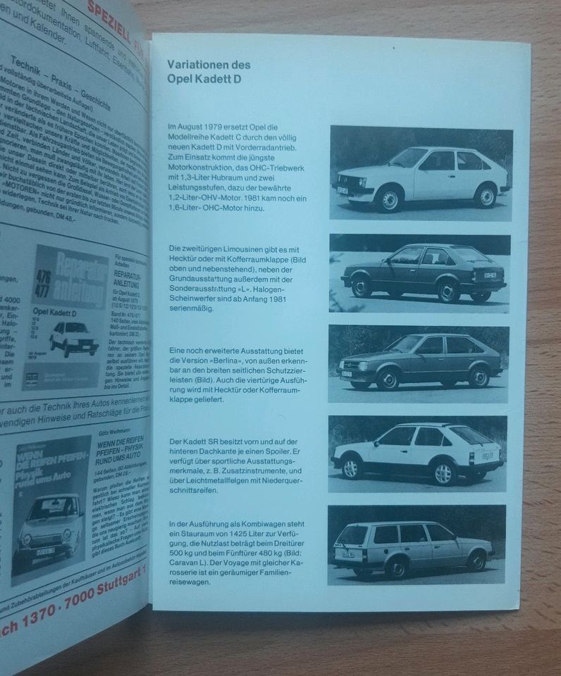 Opel Kadett D Jetzt helfe ich mir selbst Ausgabe 89 in Stuttgart