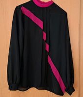 Bluse Original 80er Größe 40 schwarz pink Niedersachsen - Lilienthal Vorschau