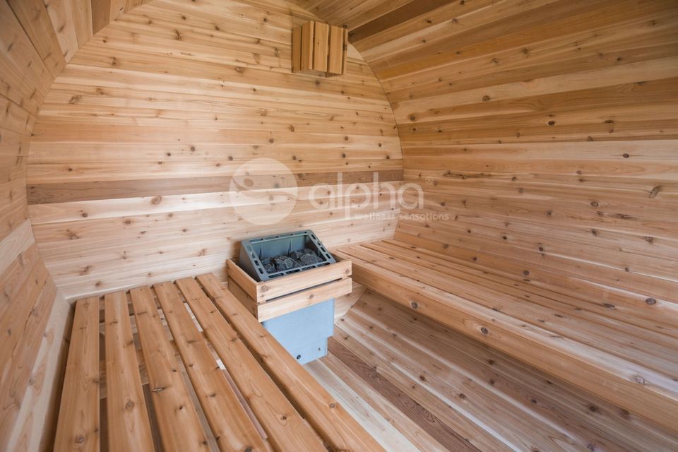 Alpha Barrel Thermo Fichte Sauna Fasssauna Sofort verfügbar in Ibbenbüren