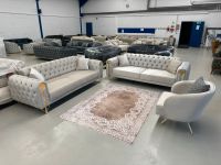 (Stil Couch Set 3+3+1) Chesterfield Chester Bett Funktion Sofa Sessel Wohnzimmer Gästezimmer Relax QMLager Bayern - Ursensollen Vorschau