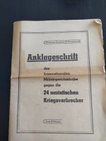 Anklageschrift Internat.Militärgerichtshof vom Nov.1945 Bad Doberan - Landkreis - Graal-Müritz Vorschau