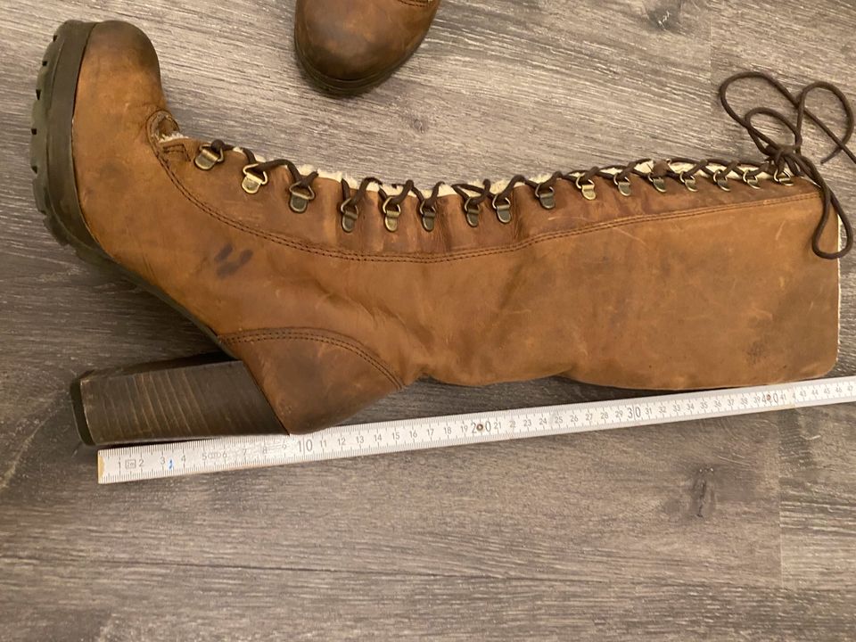 Sacha Damenstiefel Gr.37 braun Nubukleder in Hagen