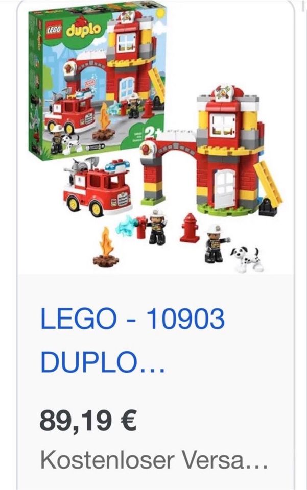 Lego Duplo 10903 Feuerwache Feuerwehr Station mit Sound ✅✅ in Wolfenbüttel