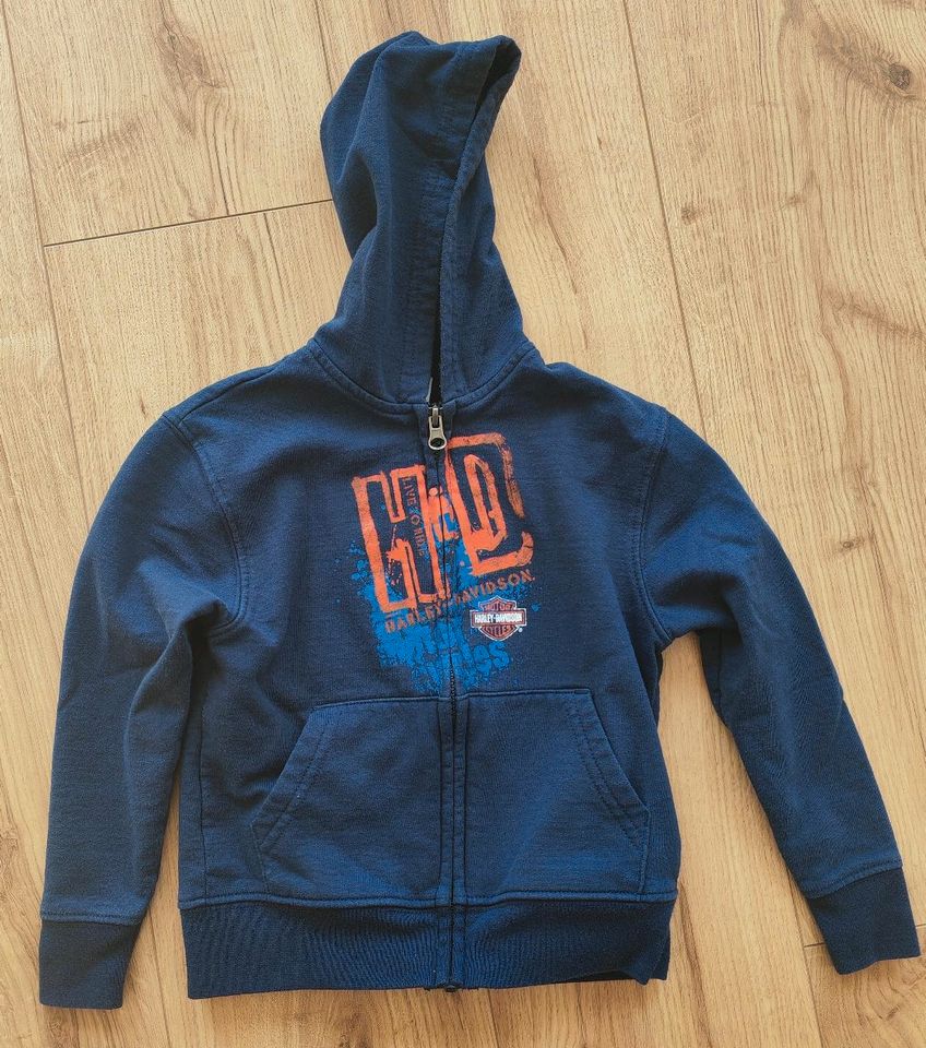 Harley Davidson Hoodie navy Kinder 2 3 Jahre Zip Kapuzenpulli in Rodgau