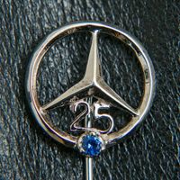Mercedes Benz Daimler 835 Silber Anstecknadel 25 Jahre Poliert Sammler Neuwertig Top Versand Händler DHL Geschenk Echt Rheinland-Pfalz - Igel Vorschau