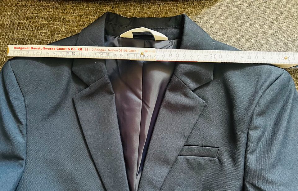 Anzug (Sakko + Anzughose), marineblau, H&M, Größe 170 in Rodgau