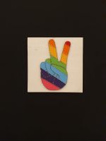 ''Peace (Regenbogen) “ handgemachtes Fadenbild (Stringart) Nordrhein-Westfalen - Niederkrüchten Vorschau
