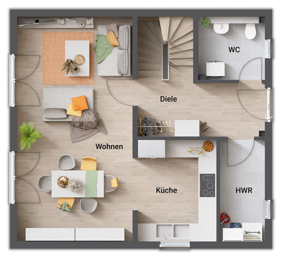 NEU: 2. Bauabschnitt: Viel Wohnraum auf kleiner Fläche. Ihr energiesparendes Town & Country Raumwunder in Osloß in Osloß