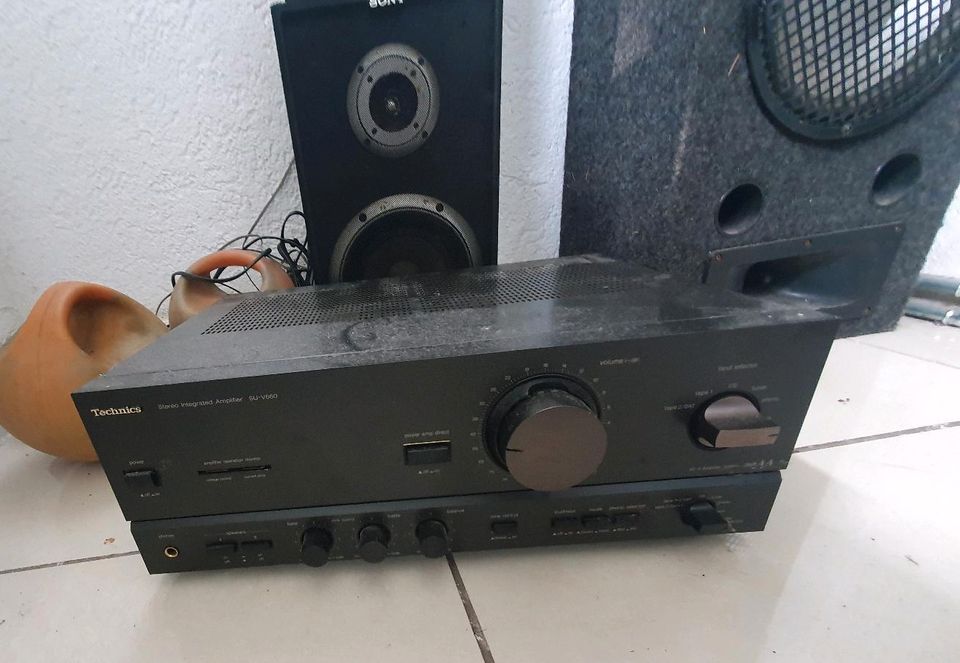 Technics Sony Lautsprecher Boxen Receiver Verstärker Tuner Musik in Ratingen