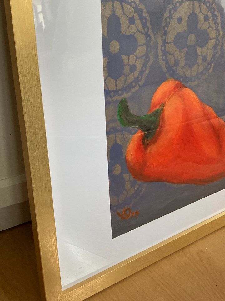 Bild Gemälde Kunst Unikat Deko Paprika Gemüse in Pirna