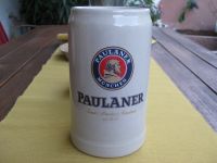 Maßkrug 1l Paulaner München, Steinzeug grau glaciert Baden-Württemberg - Weinheim Vorschau