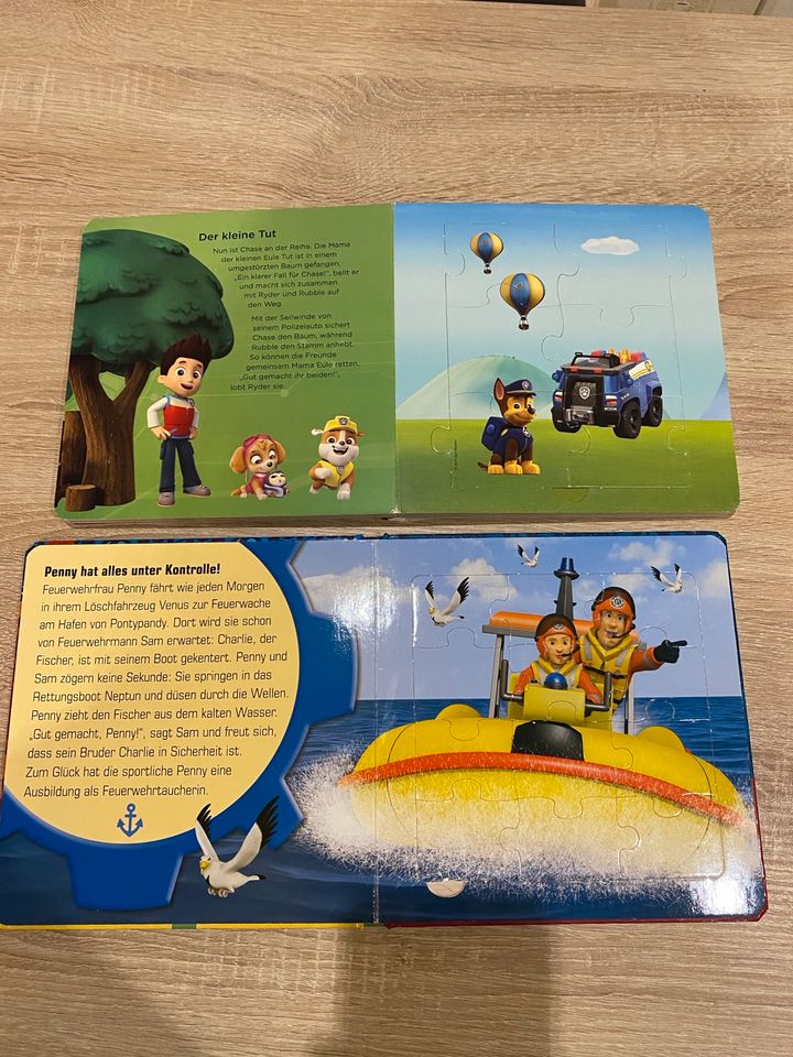 Puzzlebücher Paw Patrol und Feuerwehrmann Sam in Brotterode