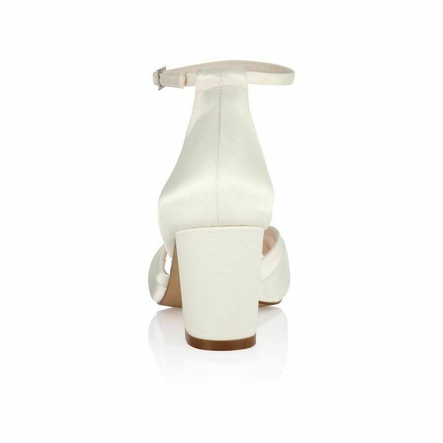 Brautschuhe Ivory Satin Rainbow Eliza Schuhe Braut Sandalen in Meckenbeuren