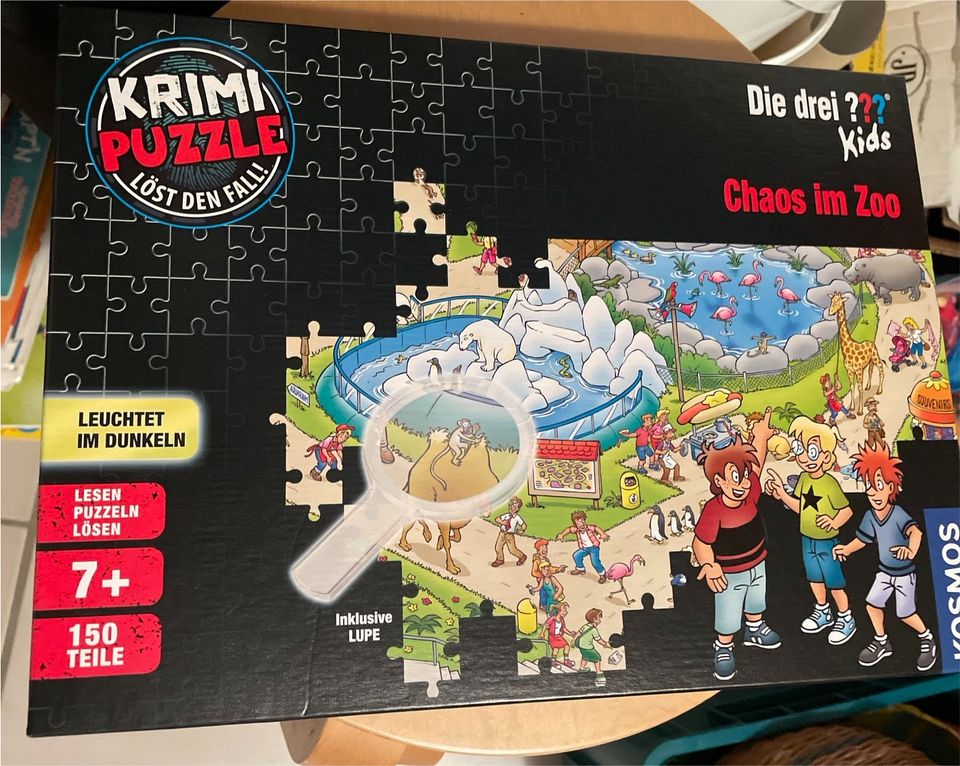 Krimi Puzzle Drei ??? Kids Chaos im Zoo ab 7 Jahren in Heidenau