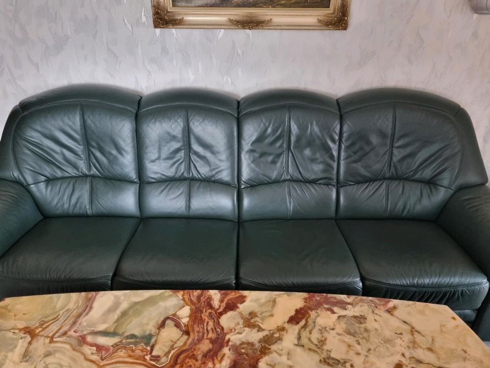 Ledercouch mit 4 Sessel , Sitzgarnitur in Bremen