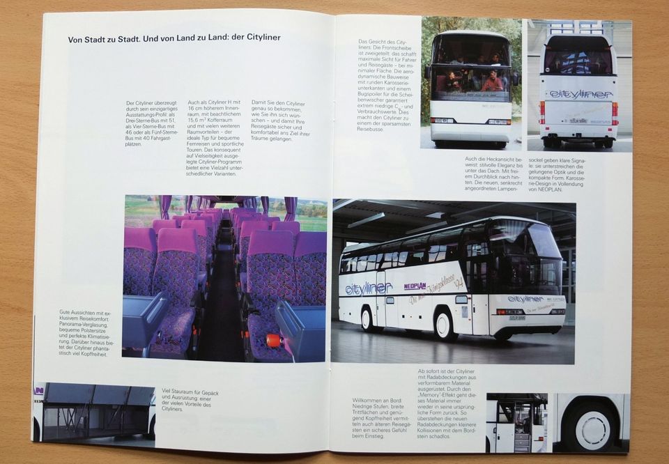 Autoprospekt Bus: Neoplan- die Königsklasse 1994 in Oberammergau