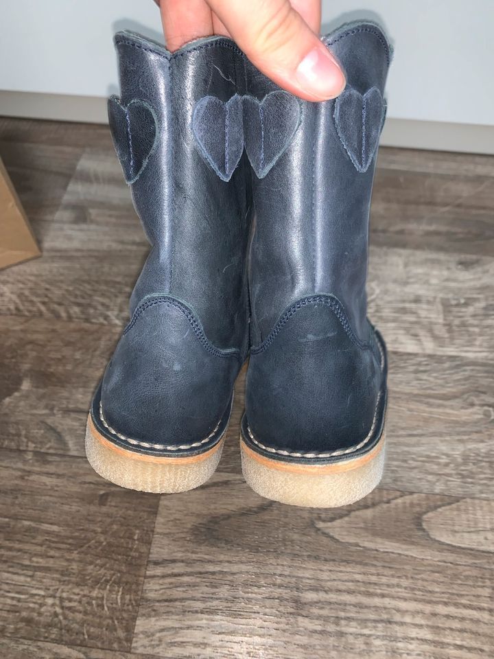 Neu Pom Pom Echte Leder Winterstiefel Gr.31 blau in Kaiserslautern