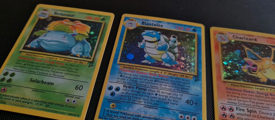 Venasaur blastoise charizard bisaflor turtok glurak base pokemon in Hettingen