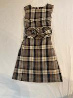 Etuikleid Woll-Kleid mit Gürtel kariert 36 braun-beige, Hallhuber Bayern - Landshut Vorschau