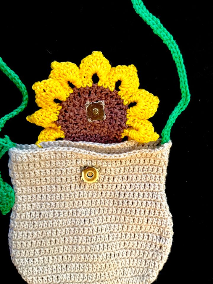 Sonnenblumentasche Mädchen , handmade , Umhängetasche, Sommer in Bornheim