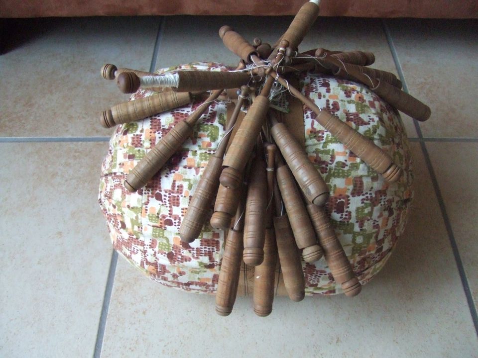 Original Klöppelsack aus dem Erzgebirge (1950/60er Jahre) in Großheubach