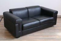 Sofa Sessel Couch Ledercouch Besuchercouch Leder schwarz München - Trudering-Riem Vorschau