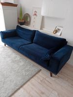 Samt Sofa blau Niedersachsen - Northeim Vorschau