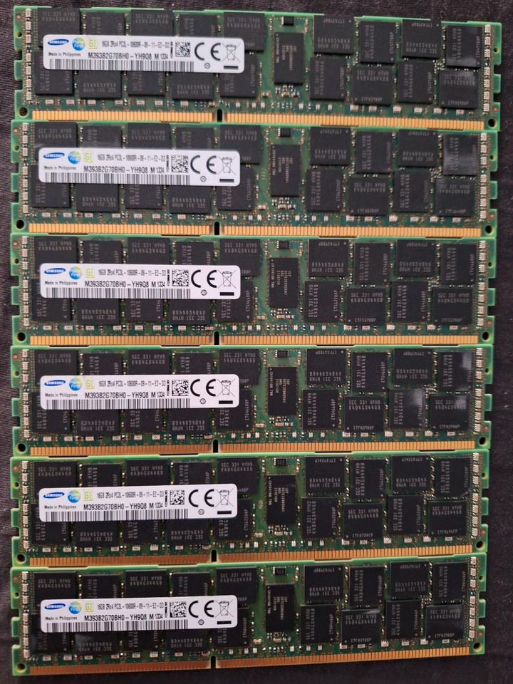 HP 6x 16Gb DDR3 RAM-Riegel-10600R PC3L Server in Erfurt