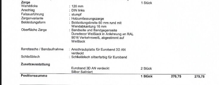 Türzargen Hörmann, Innentürenzargen, Stumpfeinschlagende Türen, in Maintal