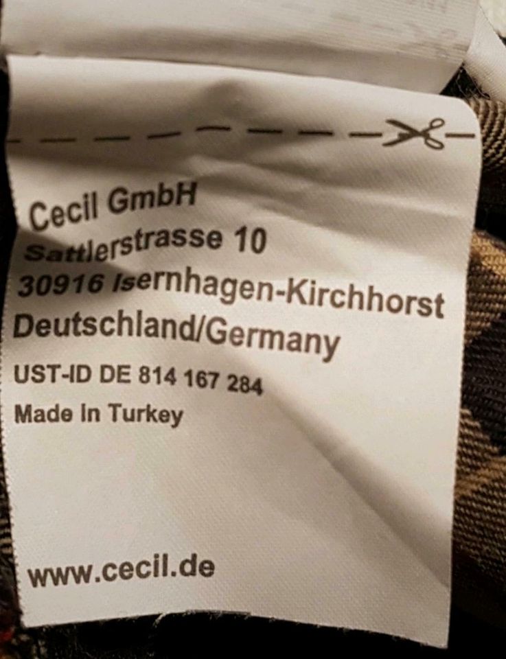 Tolle Damen Trägerkleid Tunika *CECIL* Gr.L Kariert bunt Neu 1A* in Augsburg