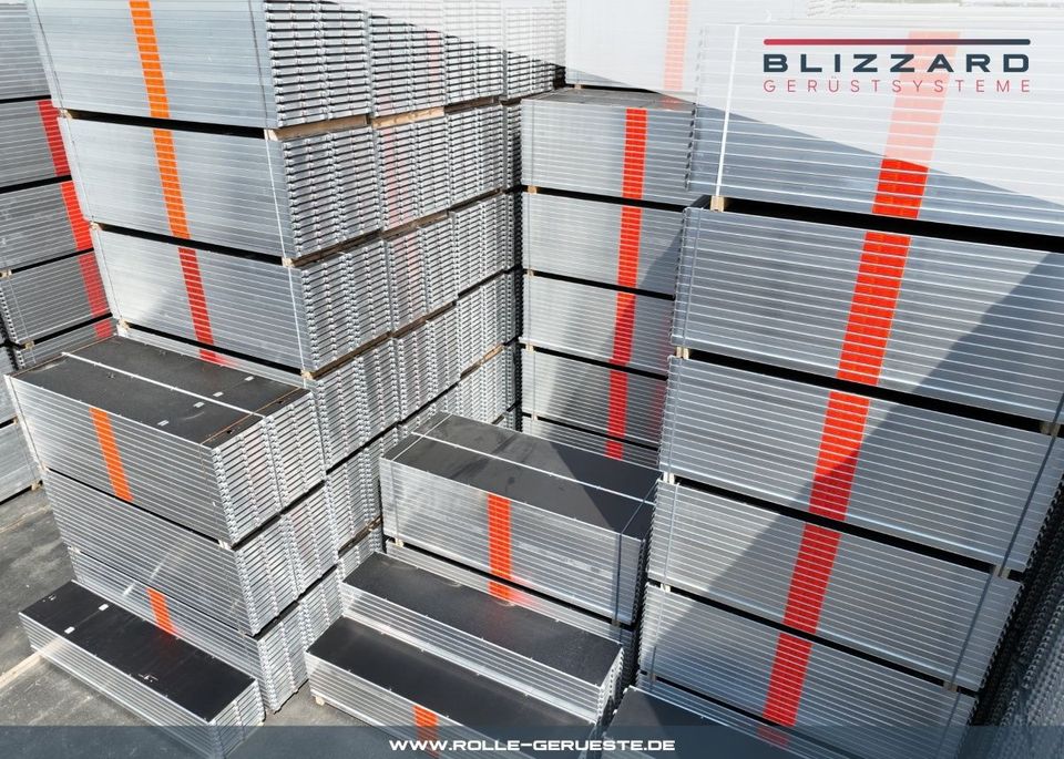40 m² Blizzard Stahlgerüst *NEU* 600002 mit Durchstiegen in Jettingen-Scheppach