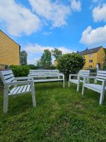 Gartenmöbel Gartenbank Sessel Stühle weiß Set Nordrhein-Westfalen - Wülfrath Vorschau