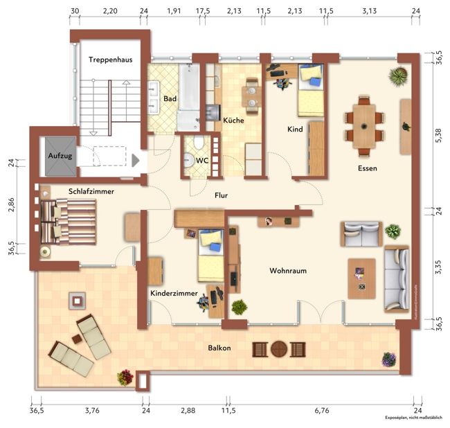 MODERIERTER PROFI-OBJEKTFILM: Leben im Penthouse mit Blick auf Kölner und Hürther Skyline. Schwellenfrei mit Aufzug und fußläufig zum Hürthpark. Mit Tiefgaragenstellplatz! in Hürth