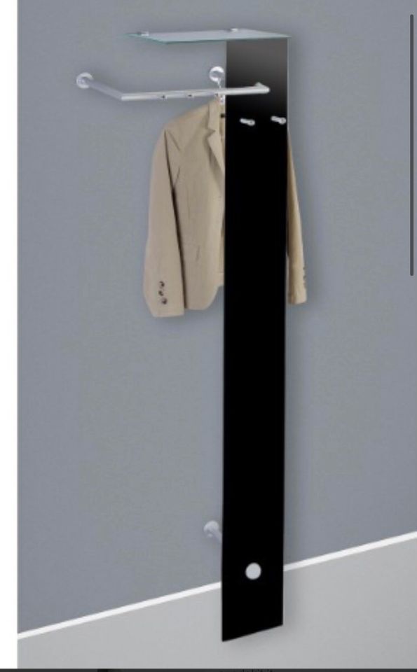 Garderobe Jackenhalter Jackenständer Wandhalterung schwarz in Sassenburg