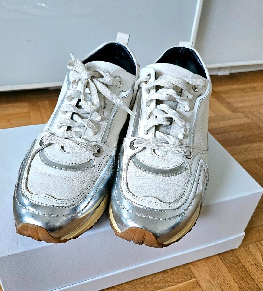 Laurel Chunky Sneaker Schuhe Turnschuhe Weiß Silber Metallic in Frankfurt am Main