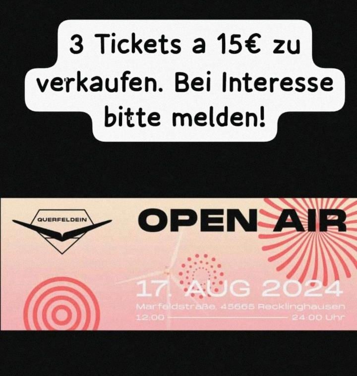 Querfeldein Tickets zu verkaufen in Marl