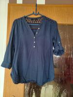 Bluse dunkel blau mit Spitze S 38 Atmosphere Thüringen - Weida Vorschau