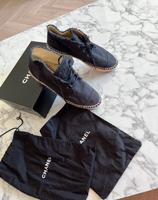 CHANEL Espadrilles Schuhe Flats Denim Jeans Dunkelblau Schwarz 41 Rheinland-Pfalz - Landau in der Pfalz Vorschau