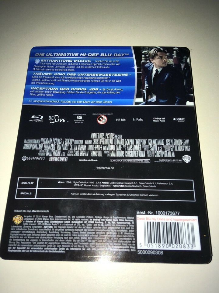 Inception Blu-ray Steelbook Hi-Def in Leipzig