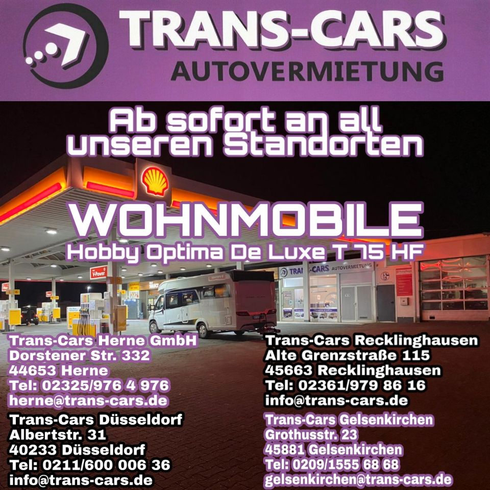 Transporter o. Auto's mieten - ohne Kreditkarte / Trans-Cars in Gelsenkirchen