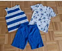 3 Teiliges Jungen Sommer Set Größe 134 H&M Shorts T-Shirt Blau Hessen - Korbach Vorschau